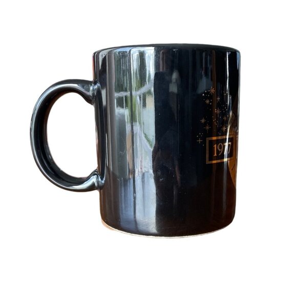 Rare Star Wars 10th Anniversary Mug 1977-1987 Lucasfilm Ltd. Black & Gold - Picture 3 of 5